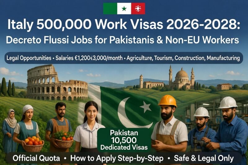 Italy 500,000 Work Visas 2026-2028